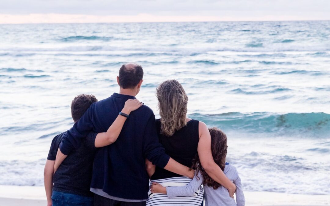 Vakantie geluk. Familie in balans